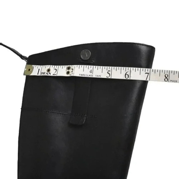 Franco Sarto Leather Knee High Boot  Tall Black Size 6.5 - Picture 15 of 16